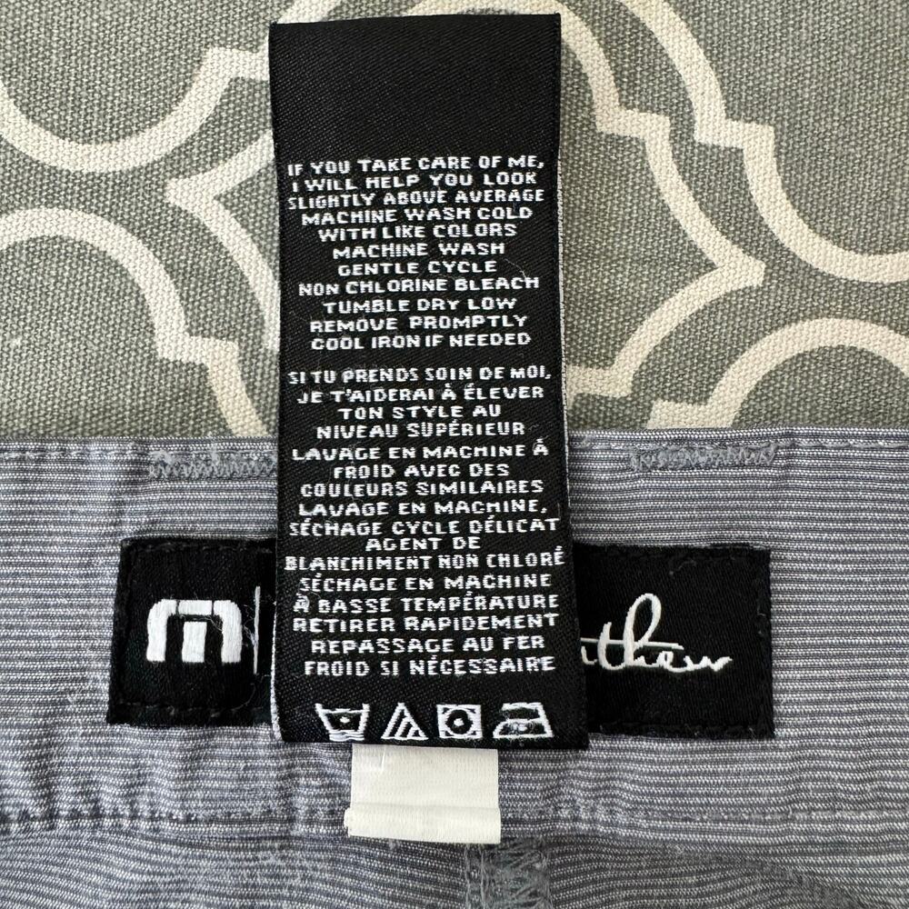 Travis Mathew Golf Pants Gray Open to Close Tech Chino Tapered Mens 35 31 - Picture 6 of 14